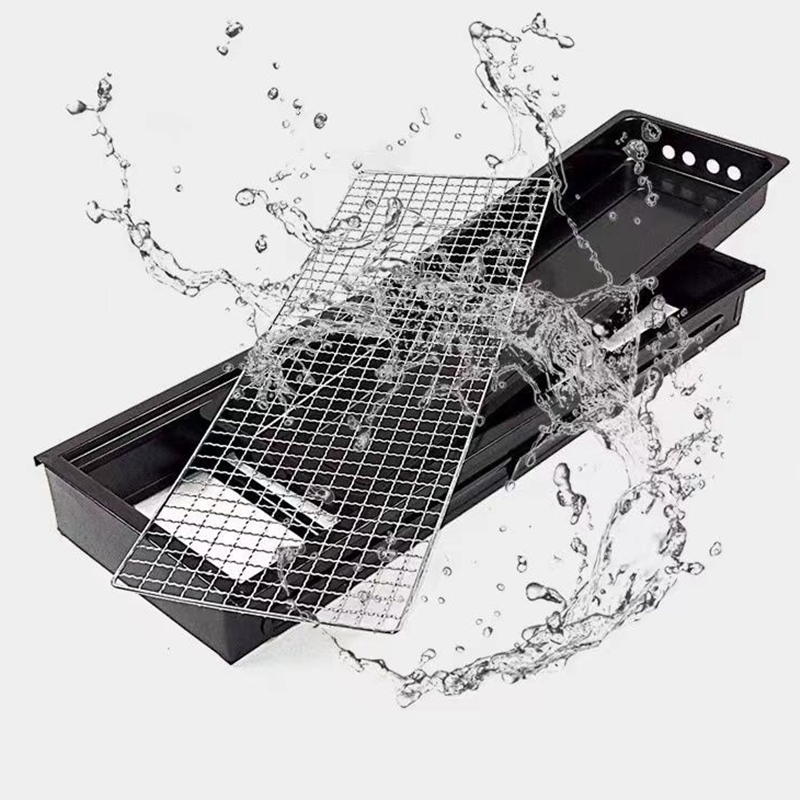 Barbecue portable multifonction sans fumée pliable au charbon de bois