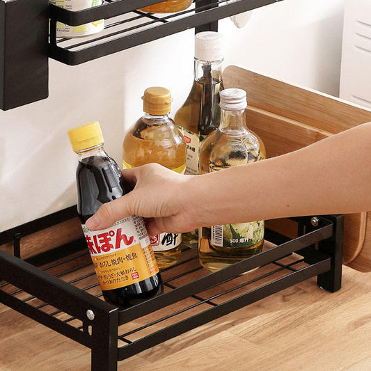 Étagère à épices en acier inoxydable, 3 étages.