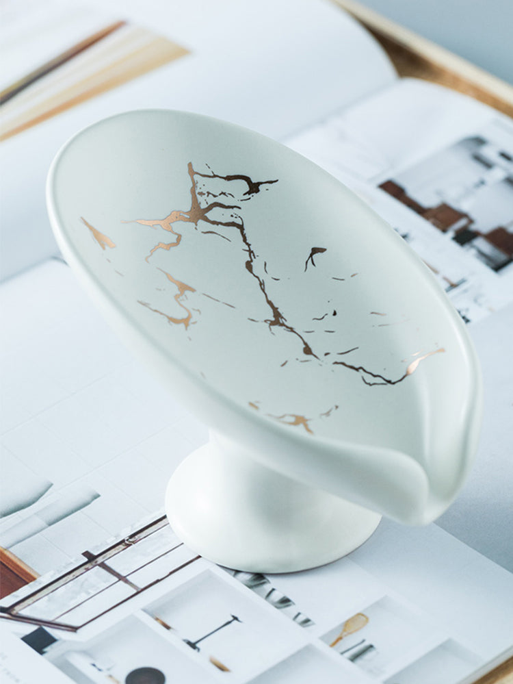 Porte-savon Portable en céramique de luxe