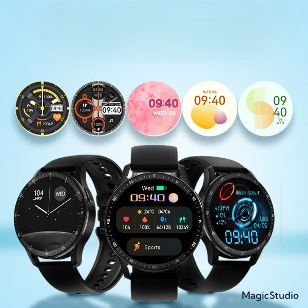 MISSOV-Montre connectée 2 en 1 pour les hommes et les femmes