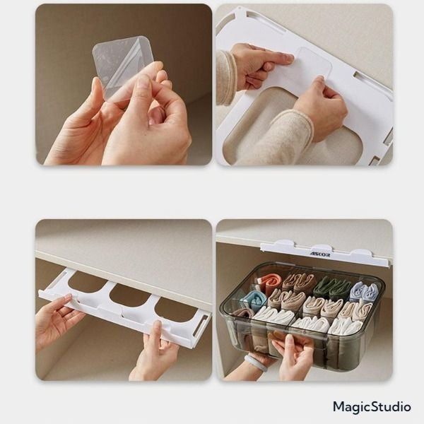 boîte de rangement pour sous-vêtements coulissants