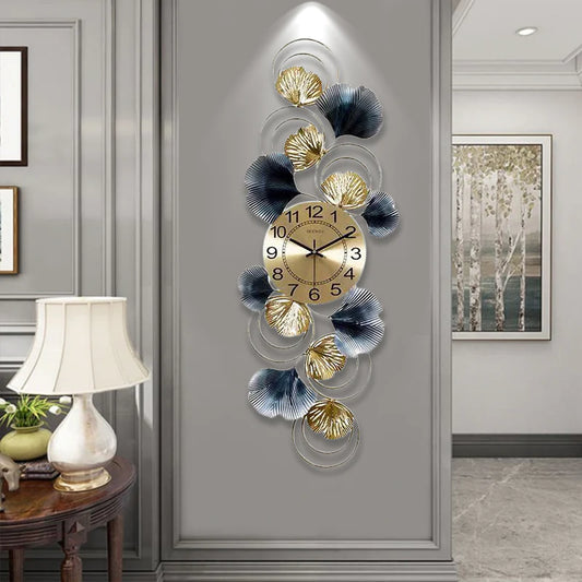 Horloge murale muette en fer forgé faite à la main