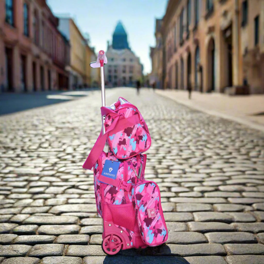 Ensemble sac à dos à roulettes 3 pièces