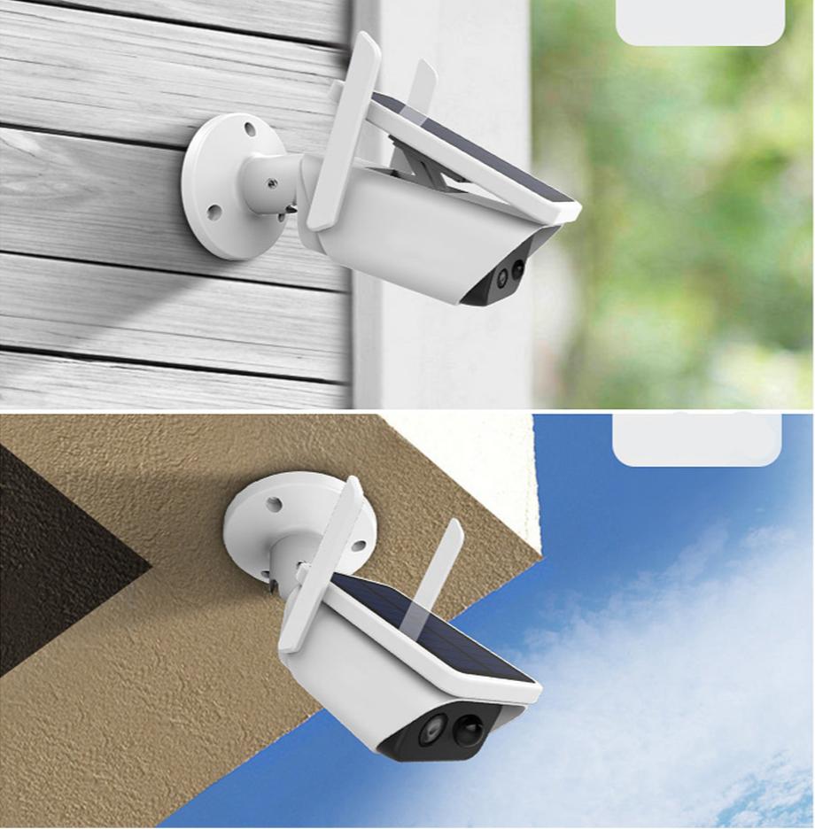 Caméra de Sécurité Extérieure HD Sans Fil à Énergie Solaire Compatible ICSee.