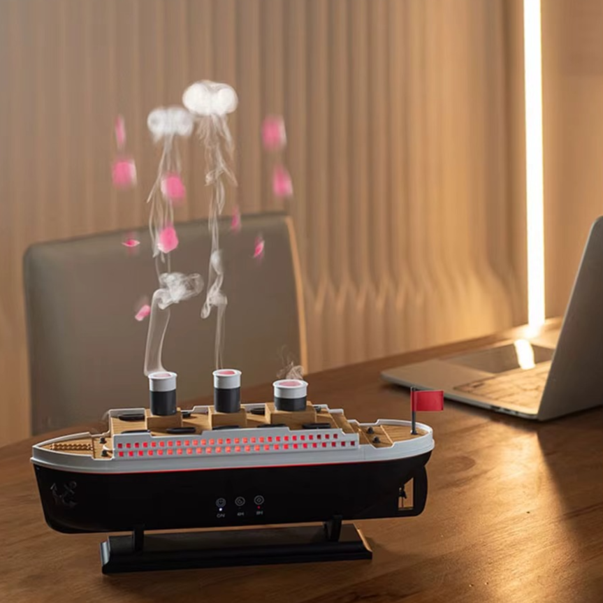 Humidificateur Vapeur Rétro 2-en-1 – Silencieux & Design
