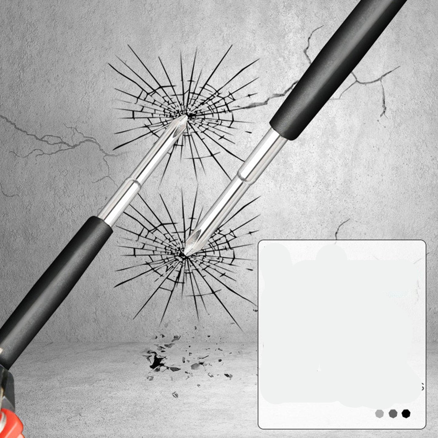 Tournevis multifonction, avec Kit d'outils de vissage 8 en 1 lampe de poche à 6 LED