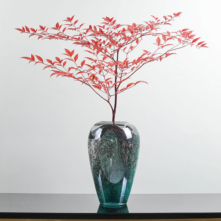 Vase en verre fait à la main, moderne, minimaliste. ( 2 pièces )