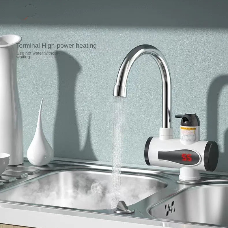 Robinet Chauffe-Eau Électrique Instantané avec Affichage Numérique