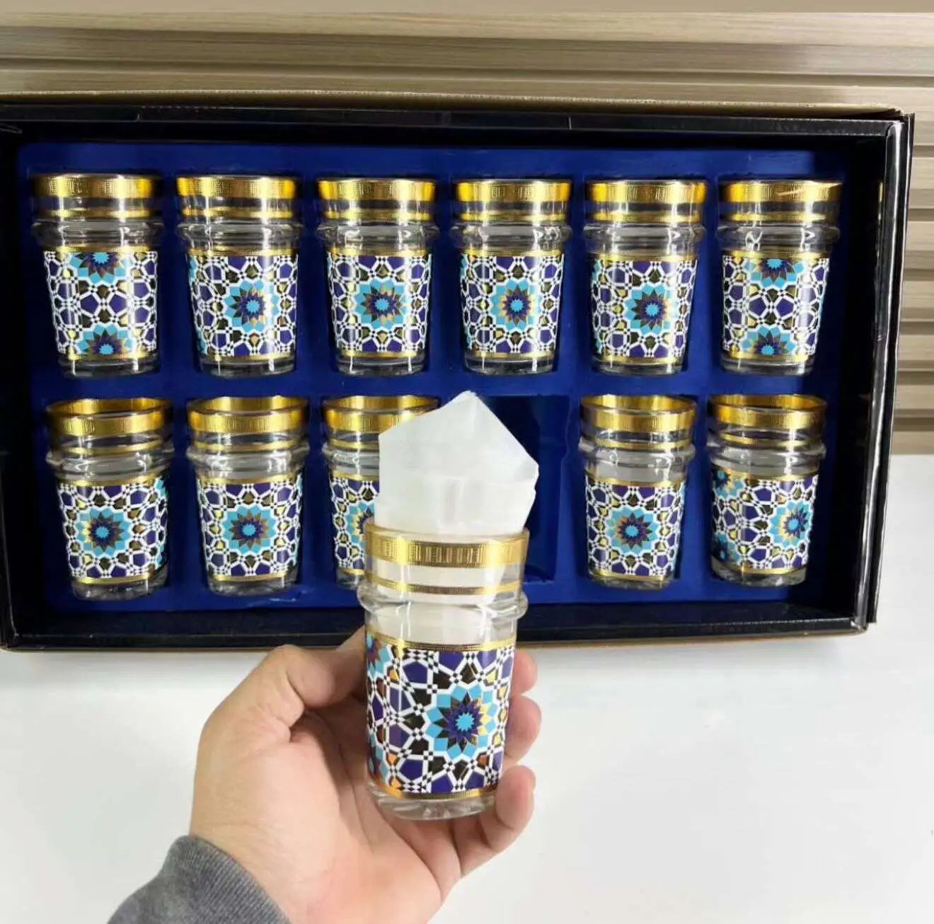 12 Verres à thé – Motif Zalija