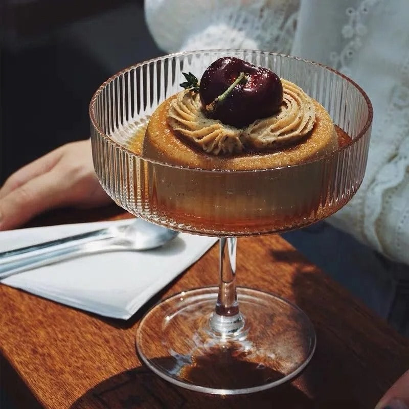 Verre à Dessert & Cocktail en Cristal ,6 piece