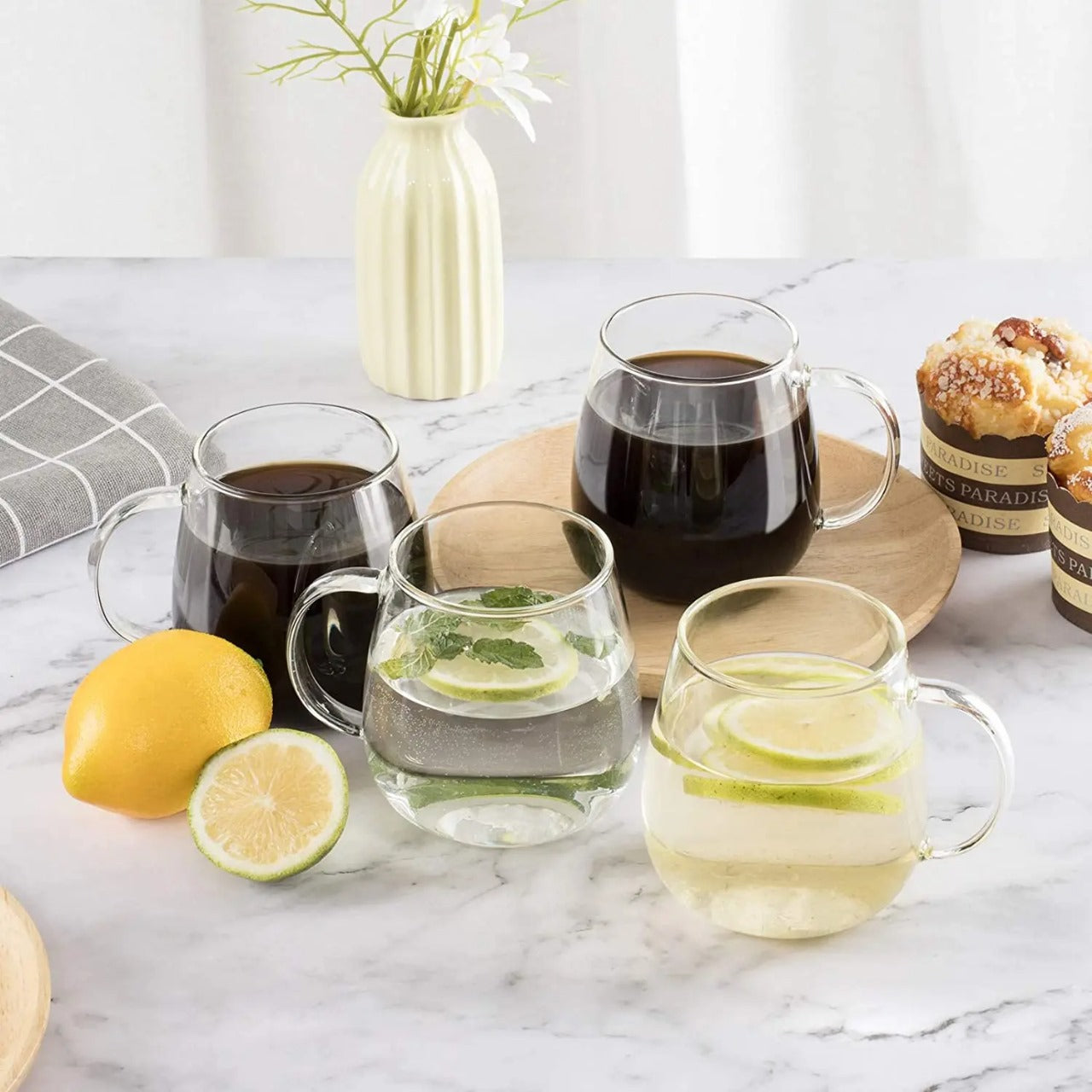 Tasse Personnalisée en Verre Borosilicaté