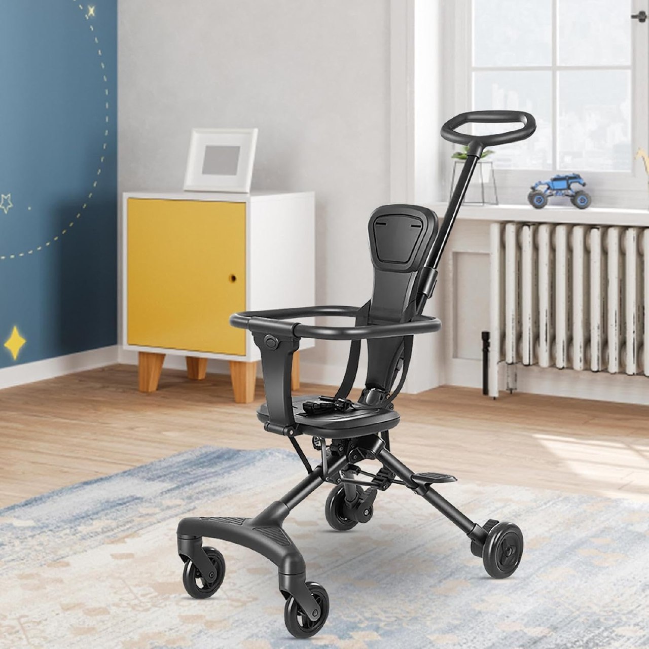Poussette légère avec siège rotatif à 360° , compacte et pratique pour bébé