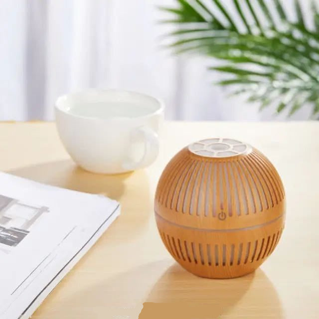 Humidificateur à ultrasons à brume fraîche en bois pour l'humidité de la pièce