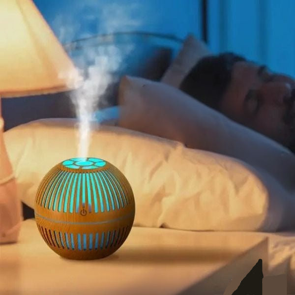 Humidificateur à ultrasons à brume fraîche en bois pour l'humidité de la pièce