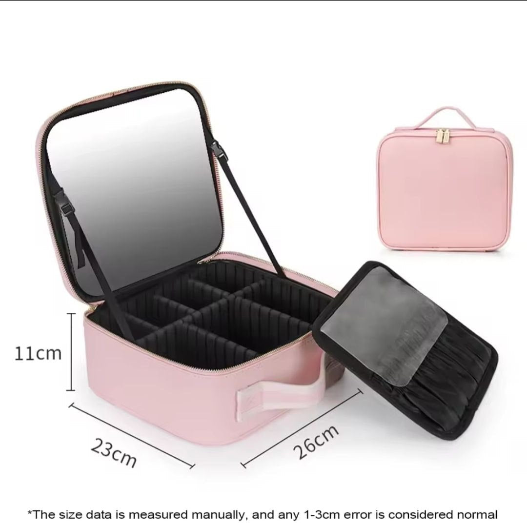Sac Maquillage Voyage avec Miroir éclairé