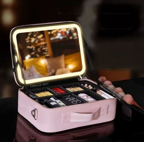 Sac Maquillage Voyage avec Miroir éclairé