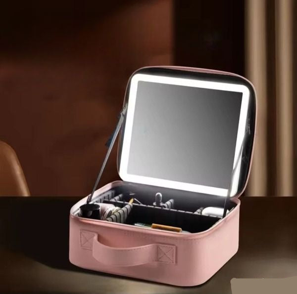 Sac Maquillage Voyage avec Miroir éclairé