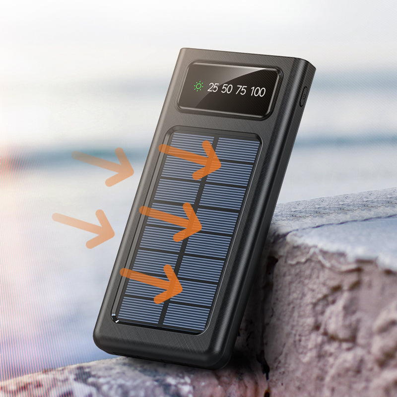 Banque d'énergie solaire portable 30 000 mAh