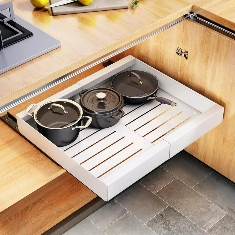 Organiseur de placard extensible avec tiroirs coulissants