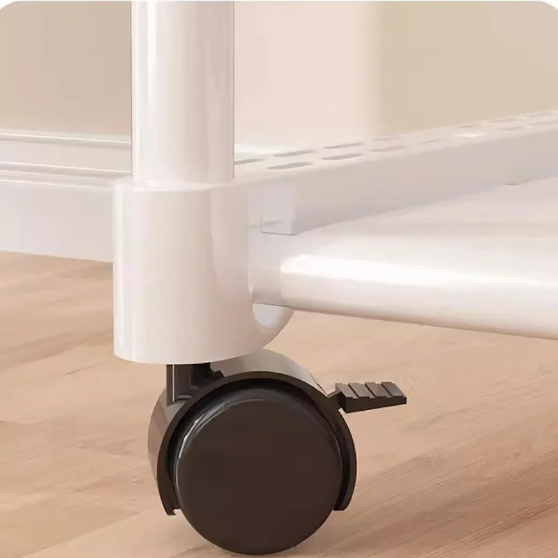 Portant à vêtements avec 3 étagères de rangement