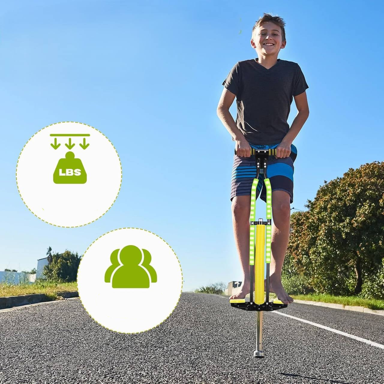 Pogo Stick en Mousse pour Adolescents et Adultes