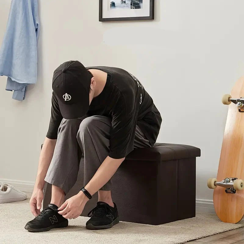 Repose-pieds Pliant de 80L avec Rangement