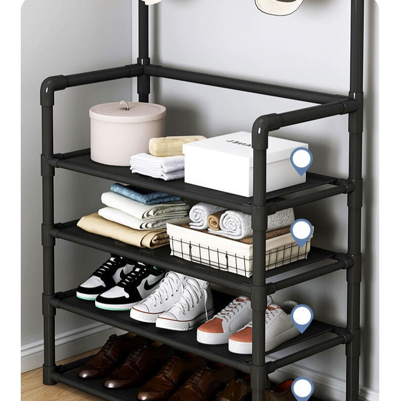 Étagère manteaux et chaussures à 5 niveaux