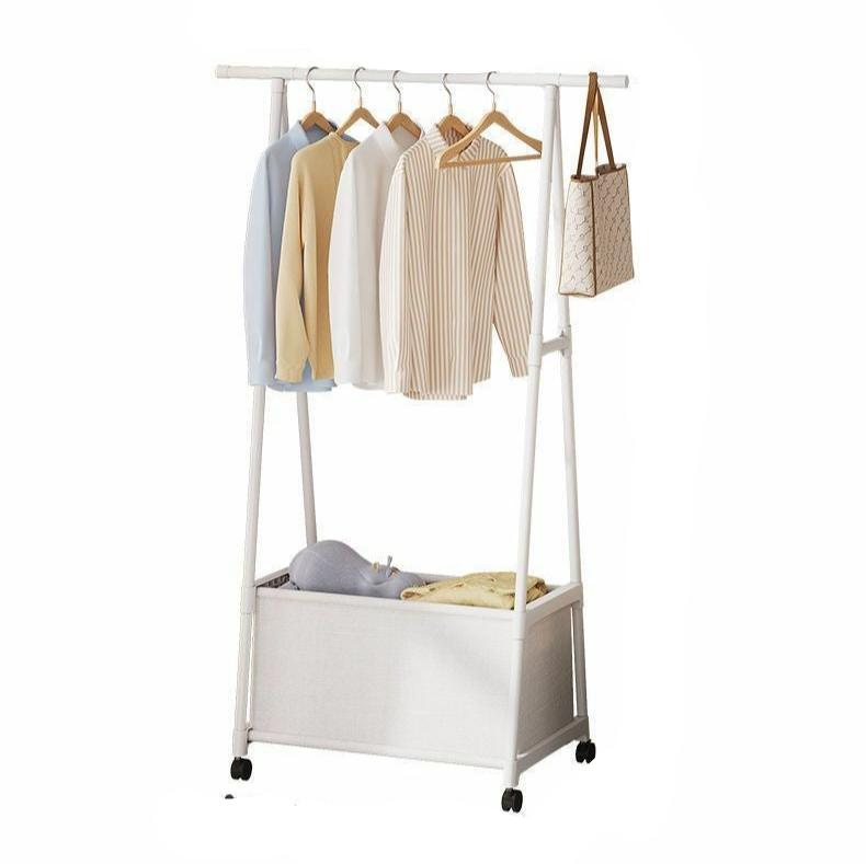 Portant à vêtements avec grand sac de rangement amovible