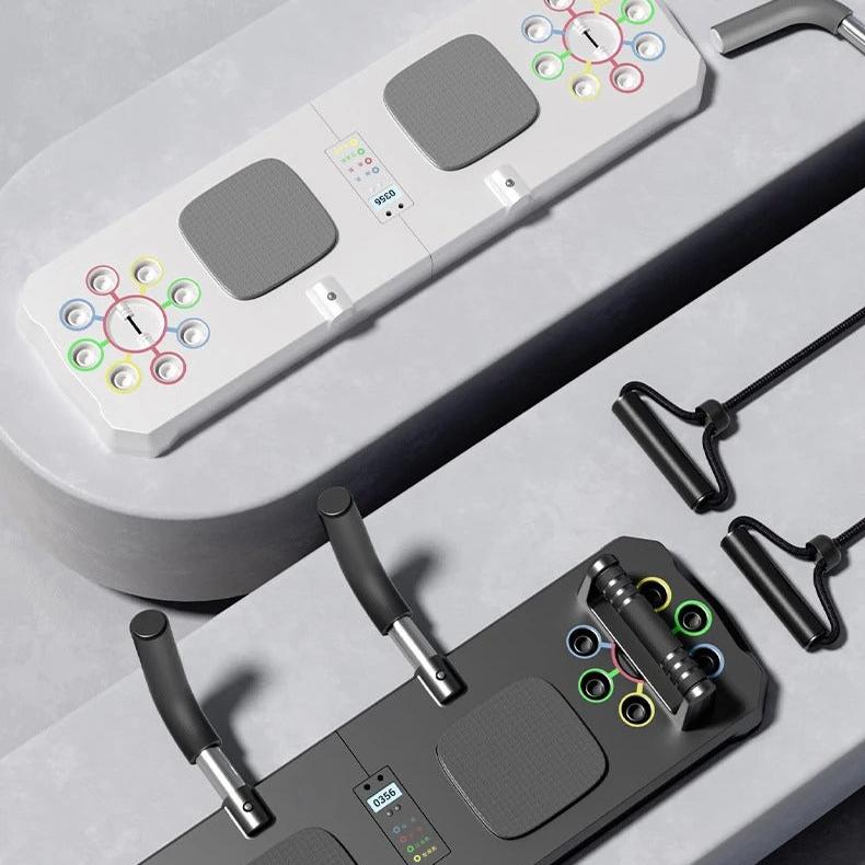 Équipement d'entraînement portable multifonction avec barre de pompes