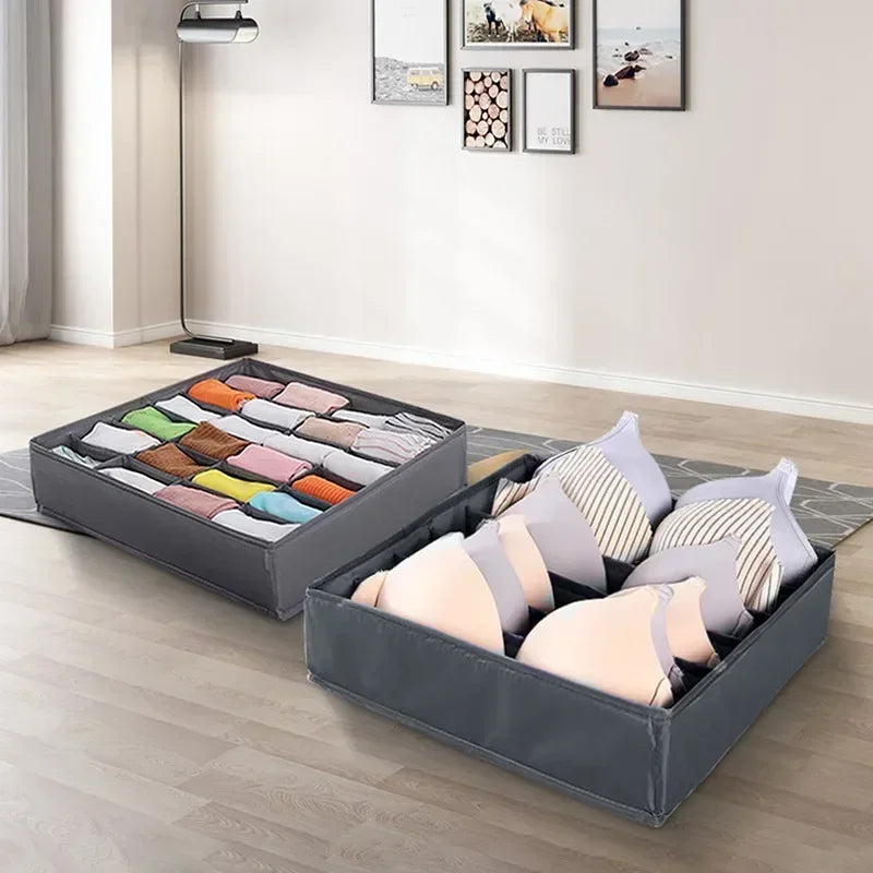 Lot de 4 organiseurs de tiroir en tissu