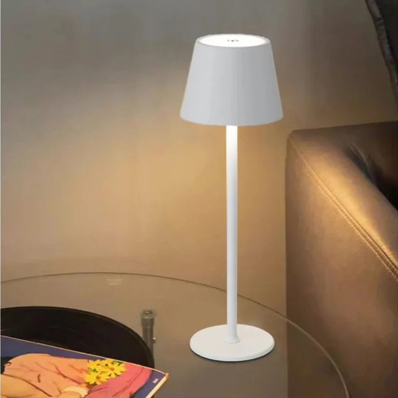 Lampe de Table LED à Commande Tactile Moderne & Rechargeable