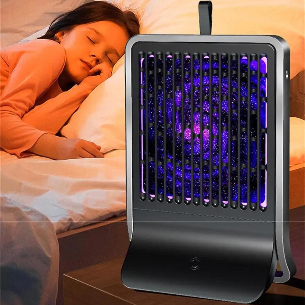 Lampe anti-moustique à décharge électrique rechargeable