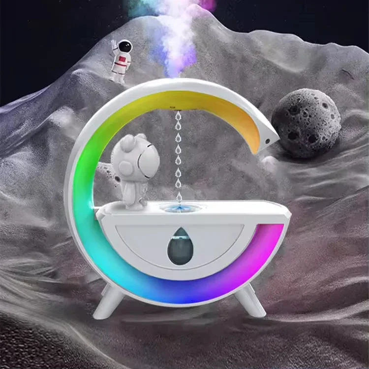 Haut Parleur Bluetooth et Humidificateur anti-gravité en forme de G