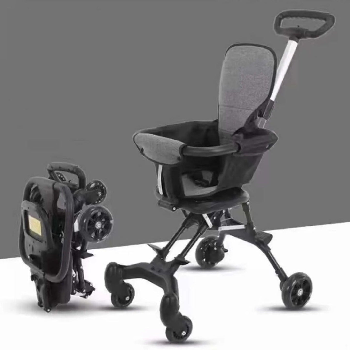 Poussette légère avec siège rotatif à 360° , compacte et pratique pour bébé