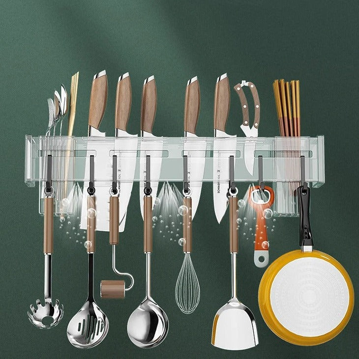Porte-ustensiles de cuisine avec 8 crochets