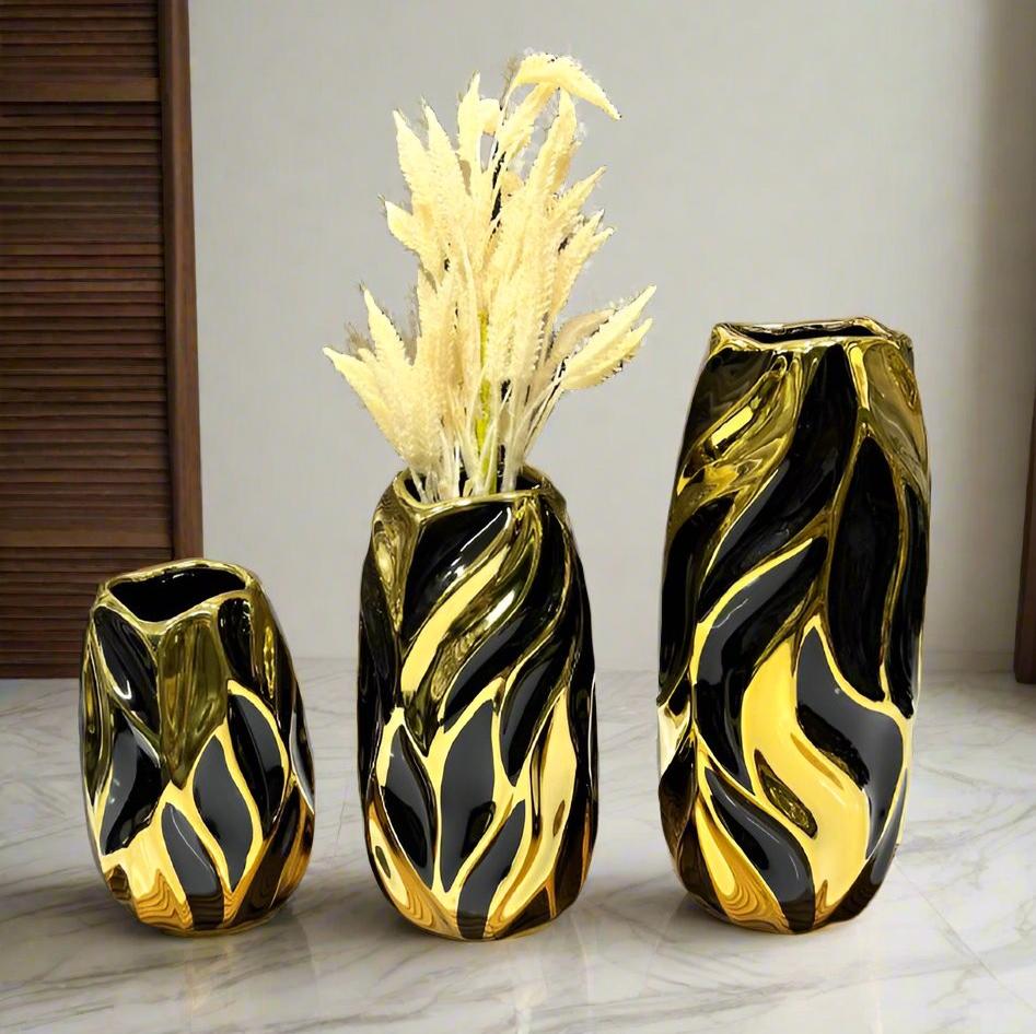 Vases décoratifs minimaliste pour le salon, 3pcs
