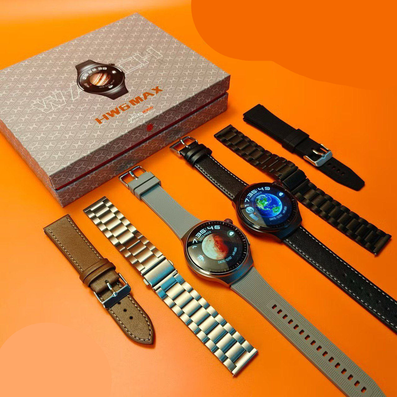 Montre Intelligente – Écran HD, Appels Bluetooth, NFC, Suivi Santé et 3 Bracelets Inclus