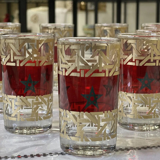 Coffret de 12 Verres à Thé Marocains