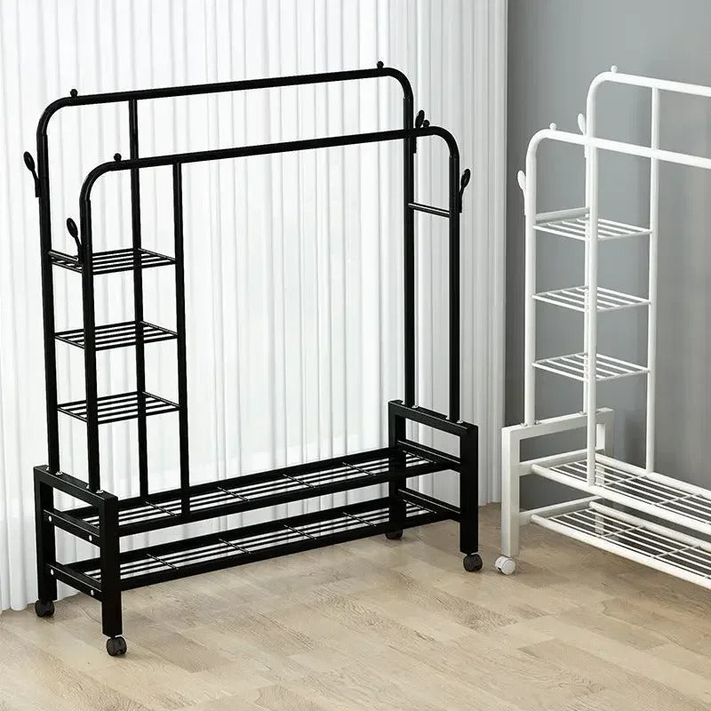 Étagères modernes en fer métallique pour chambre à coucher.