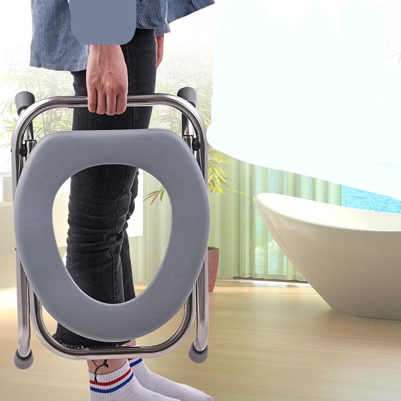 Chaise de Toilette Pliante et Portable