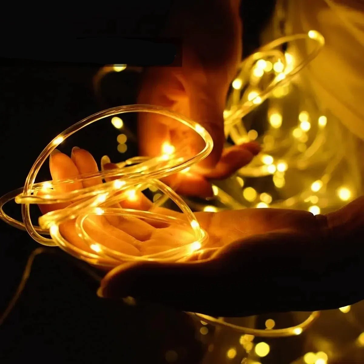 Corde de Tube Solaire à LED Étanche ,300 LED