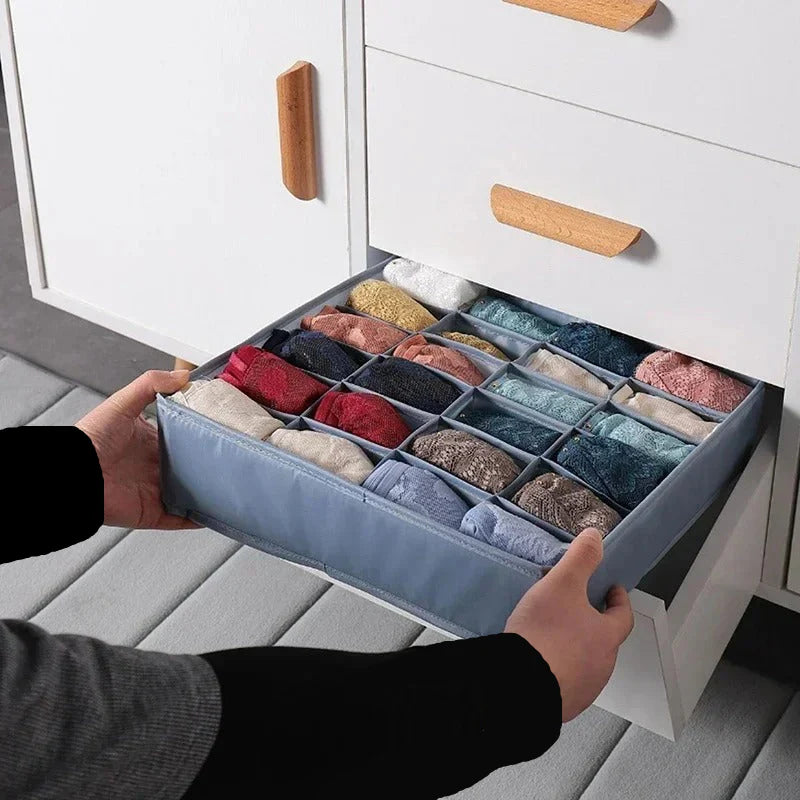 Lot de 4 organiseurs de tiroir en tissu
