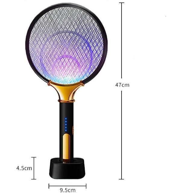 Raquette Électrique Anti-Moustiques USB avec Lampe LED