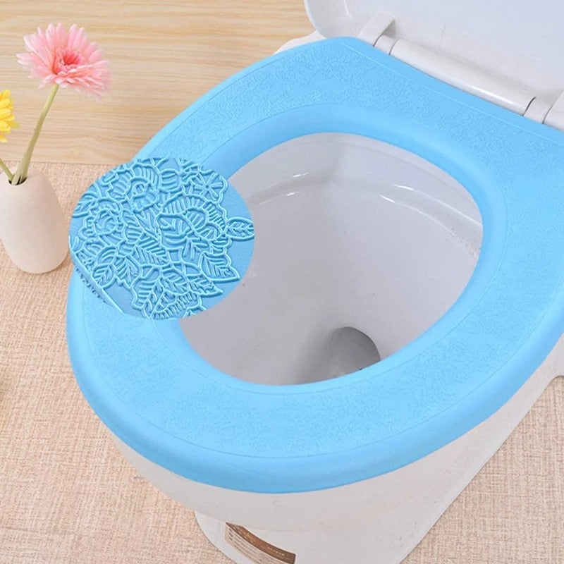 Tapis de couverture de siège de toilette en Silicone, doux et chaud,
