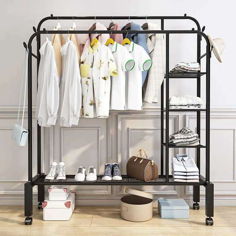 Étagères modernes en fer métallique pour chambre à coucher.