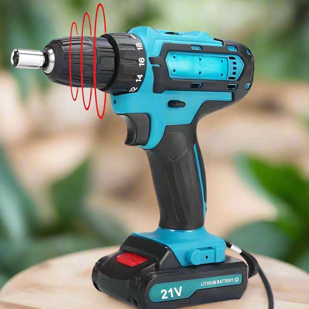 Perceuse Électrique Sans Fil, avec Lumière LED