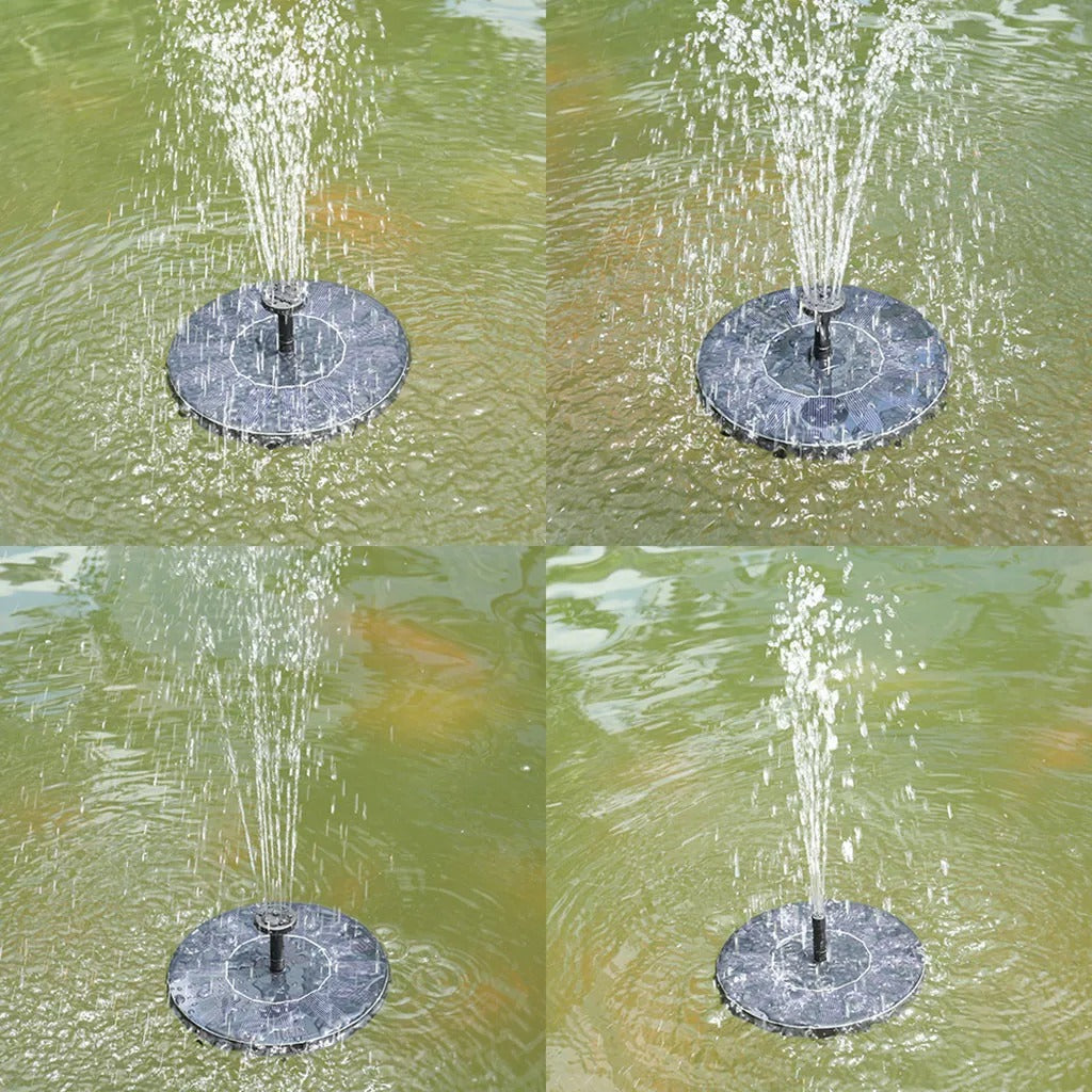 Fontaine solaire pour bain d'oiseaux avec pompe