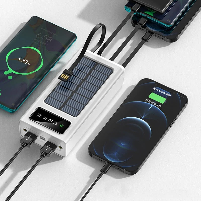 Banque d'énergie solaire portable 30 000 mAh