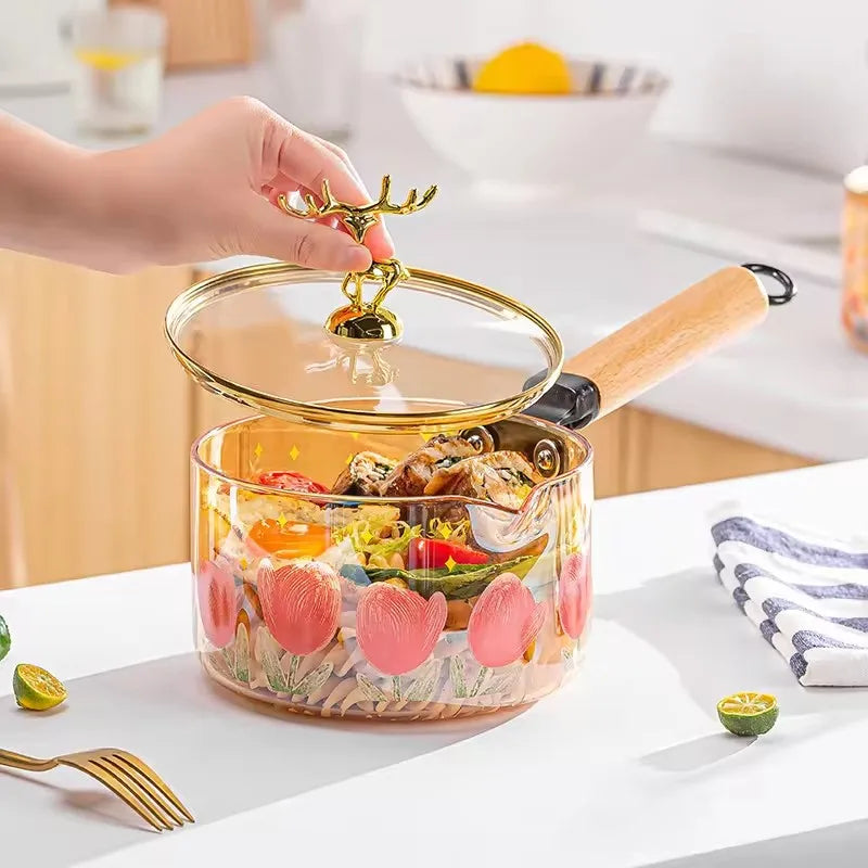Marmite en Verre Borosilicate : Ustensile de Cuisine Résistants à la Chaleur