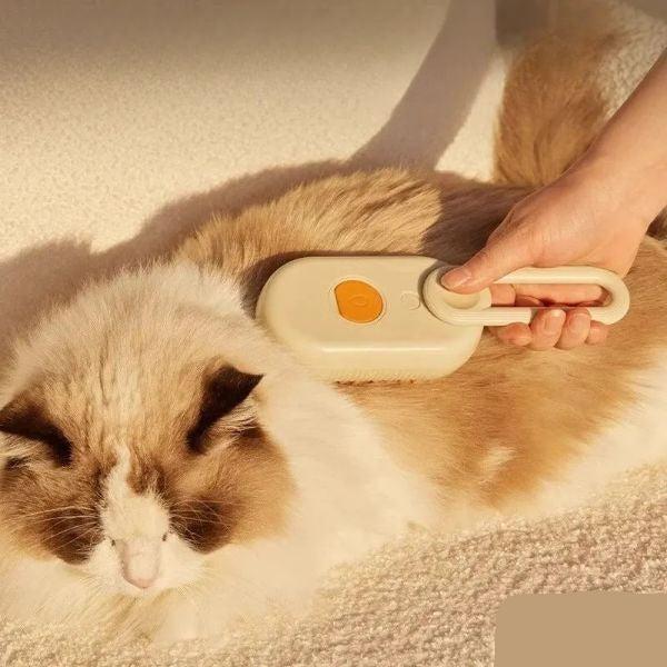 Brosse à Vapeur 3 en 1 : Le Soin Complet pour Votre Chat